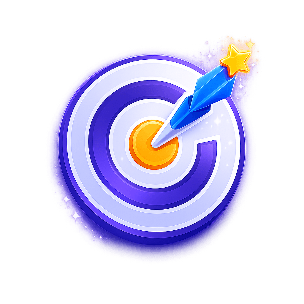 Adjustable target logo